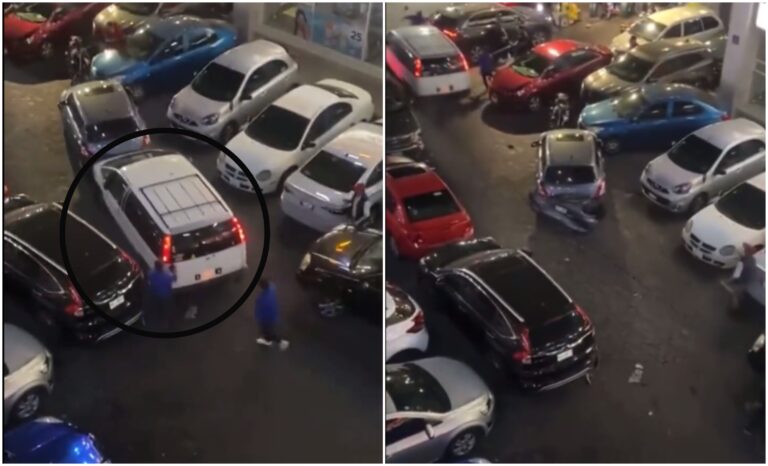 ¿Qué le pasa? Automovilista choca contra varios vehículos estacionados y atropella a una persona en la alcaldía Coyoacán