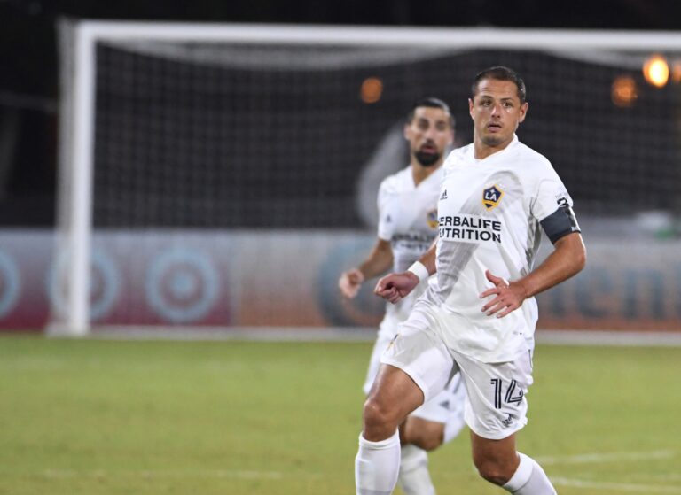 LA Galaxy face Portland Timbers during the MLS is Back Tournament at ESPN Wild World of Sports in Orlando Florida USA on Monday July 14, 2020. Photo Credit: Marty Jean-Louis