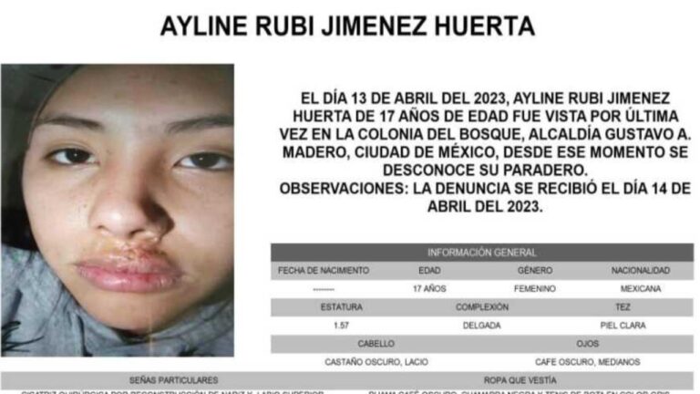 Aylin Rubí niega haber sido víctima de algún delito, se ausentó de casa por voluntad propia