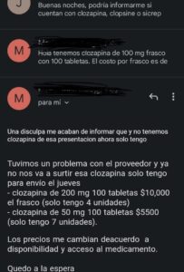 Mercado negro medicinas psiquiátricas
