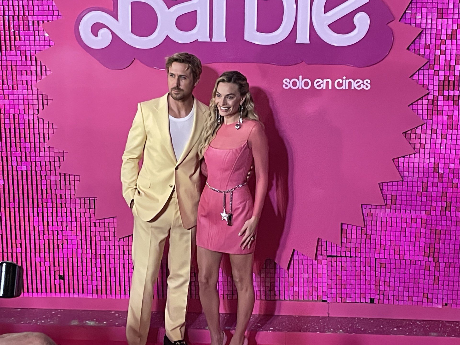La alfombra rosa en el estreno europeo de 'Barbie' en el centro de Londres