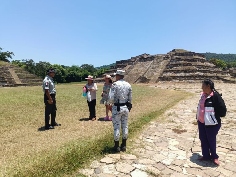 Guardia Nacional brinda seguridad en la Zona Arqueológica “El Tajin”
