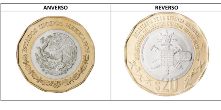 Banxico pone en circulación moneda de 20 pesos