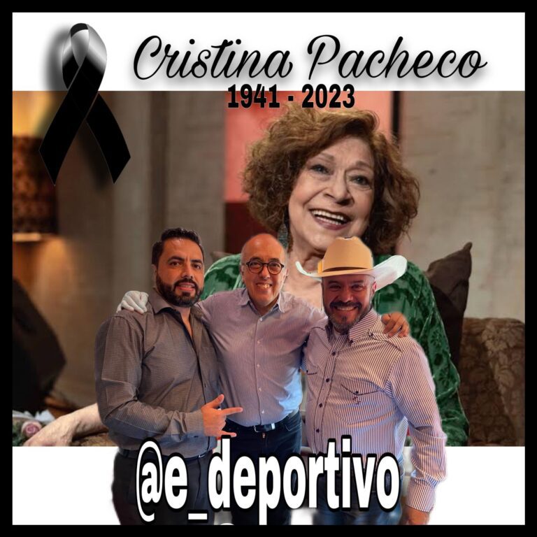 Recordando a Cristina Pacheco D.E.P. en Espacio Deportivo de la Tarde 21 de diciembre 2023