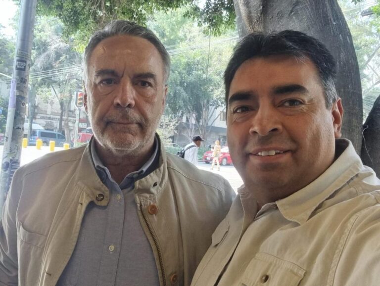 Samuel Delgado recibió el apoyo de Alfonso Ramirez Cuellar, expresidente nacional de Morena.