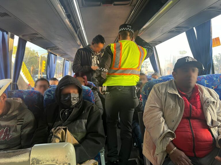 GN refuerza seguridad en trasporte público de la México-Pachuca