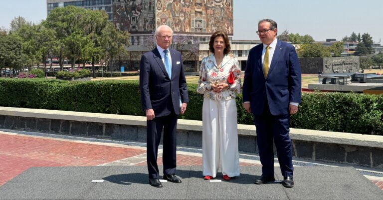 Reyes de Suecia visitaron la UNAM para la firma del convenio con la Universidad de Gotemburgo