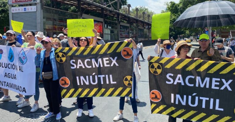 Reserva Sacmex, análisis de agua contaminada en Benito Juárez