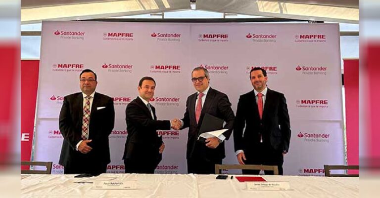 Mapfre y Santander hacen alianza para impulsar la inversión financiera en México