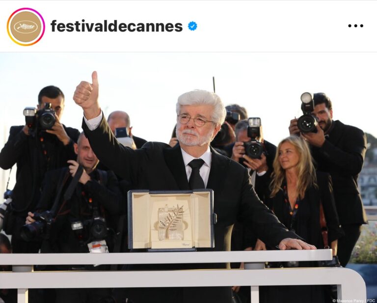 George Lucas recibe Palma de Oro Honorífica en Cannes