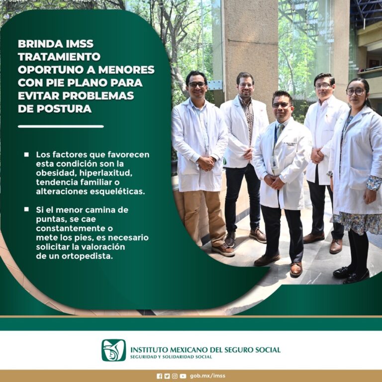 Brinda IMSS tratamiento oportuno a menores con pie plano para evitar problemas de postura