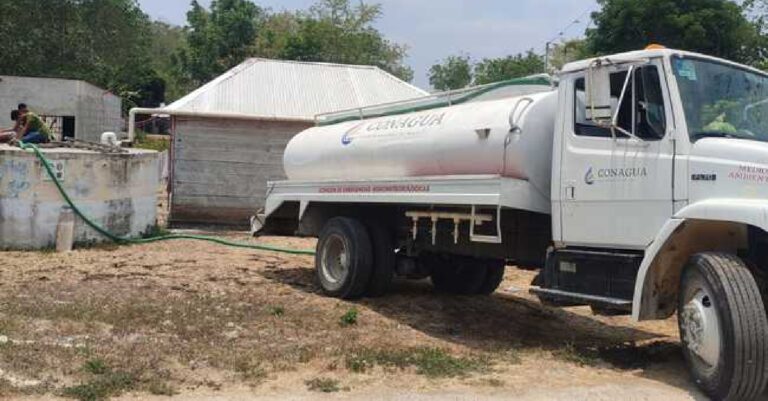 Conagua mantiene suministro emergente de agua potable en 15 municipios y dos hospitales