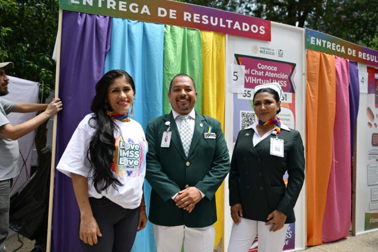 Aplica IMSS 803 pruebas de detección de VIH y de Hepatitis C, durante Marcha del Orgullo LGBT