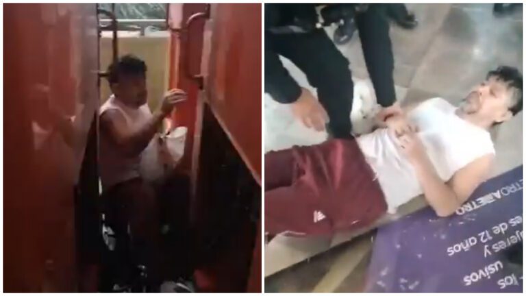 Rescatan a hombre que quedó atrapado entre los vagones del Metro CDMX