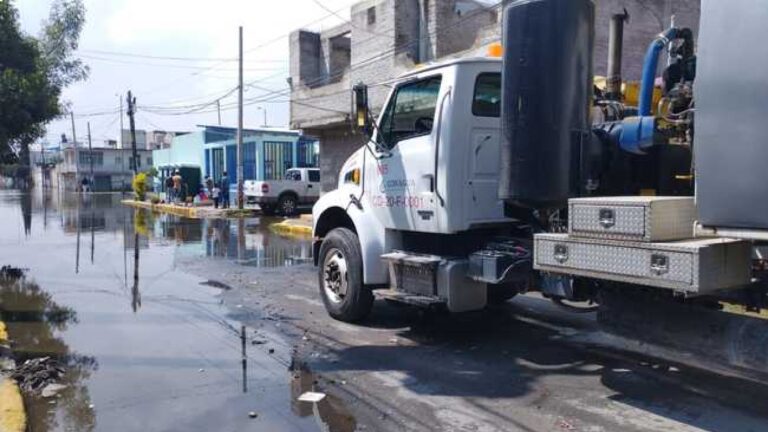 Brigadas de Conagua apoyan en las tareas de desazolve en Chalco y otros municipios