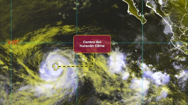 Huracán ‘Gilma’ se intensifica en el Pacífico; podría alcanzar la categoría 4 este jueves
