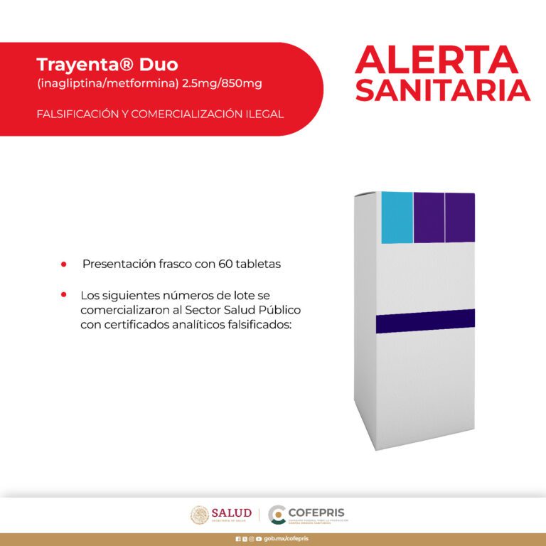 Cofepris alerta sobre la falsificación de medicamentos para diabetes tipo 2