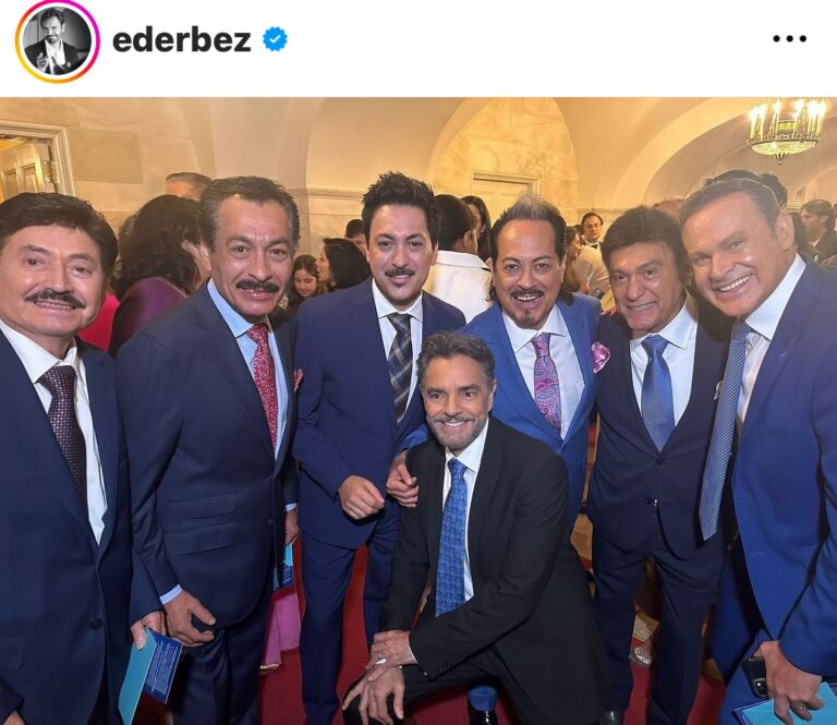 Eugenio Derbez y Los Ángeles Azules visitan la Casa Blanca