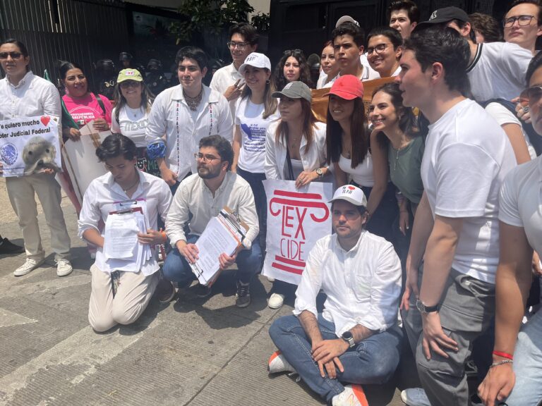 Universitarios entregan en Cámara de Diputados mil derechos de petición sobre la Reforma Judicial