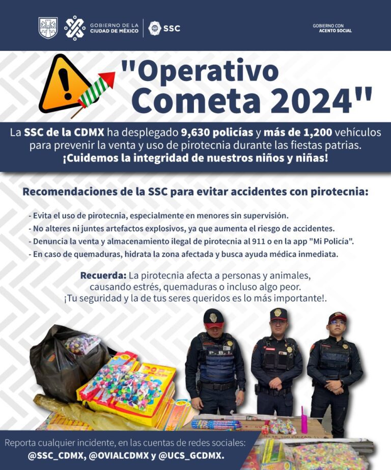 SSC pone en marcha su operativo “Cometa”