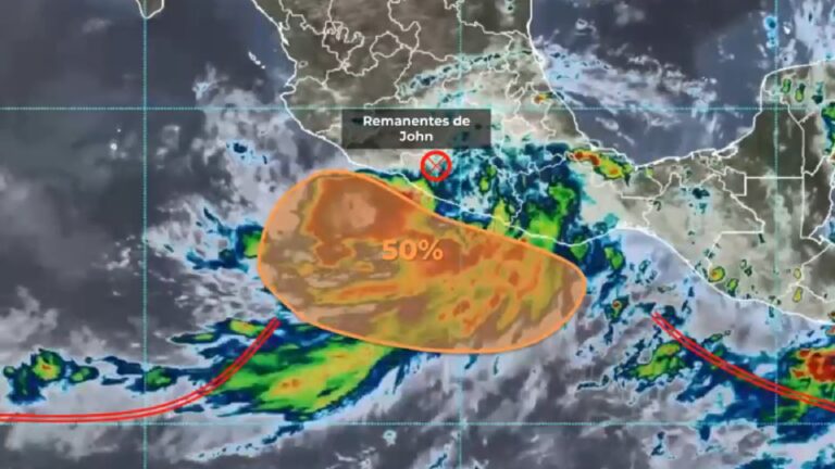 Nueva zona de baja presión cerca de Acapulco podría convertirse en ciclón