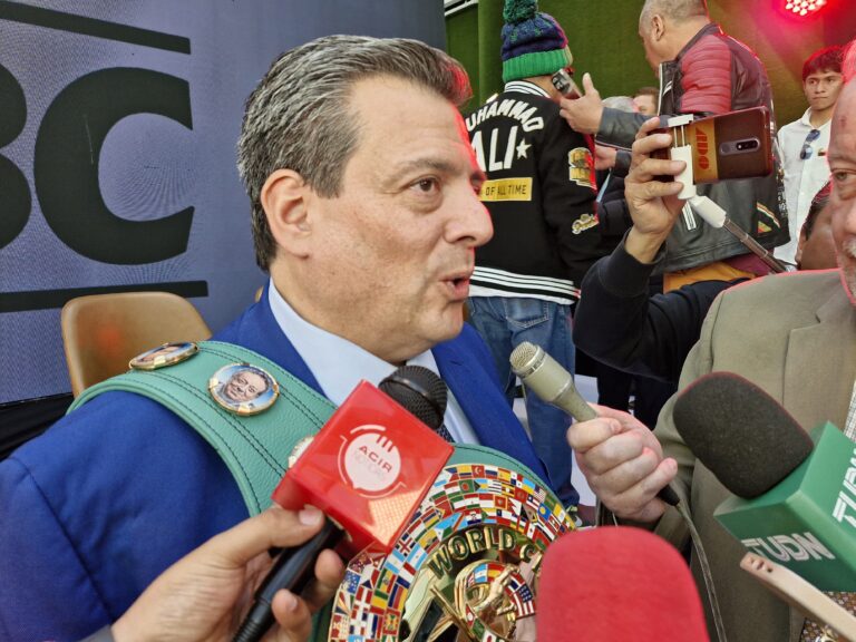 Mauricio Sulaimán, presidente del Consejo Mundial de Boxeo. Foto: Edgar Flores/ACIR Deportes