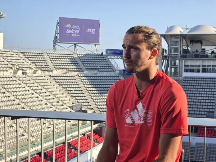 Alexander Zverev en Acapulco Alexander Zverev en la Arena GNP Seguros