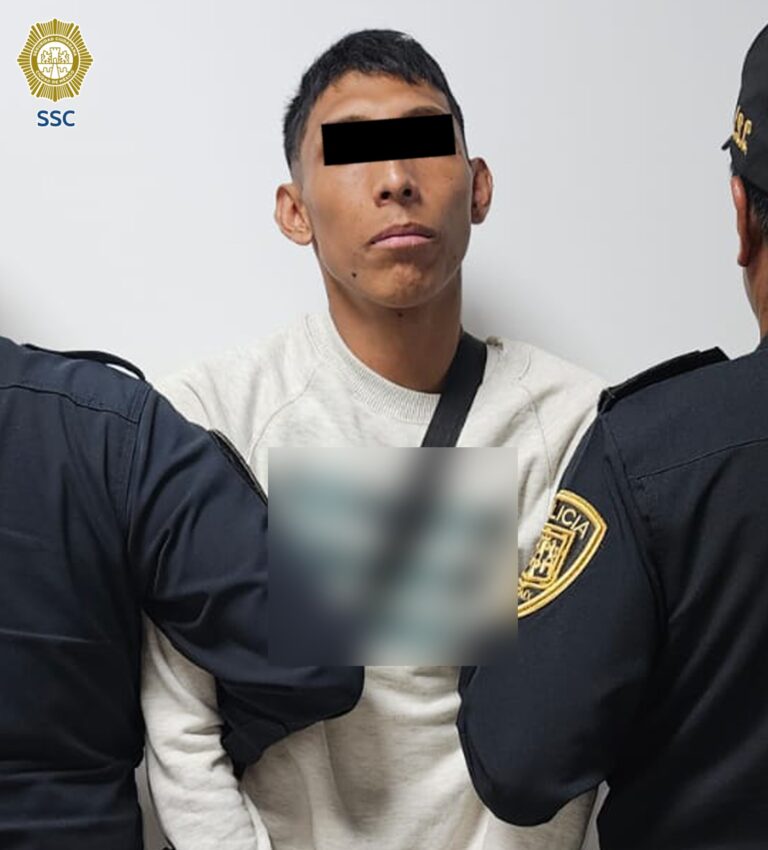 Policía capitalina detiene a sujeto que se dedicaba a asaltar conductores en Periférico