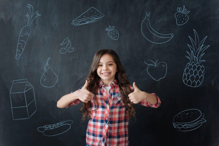 niña saludable, buena alimentación,