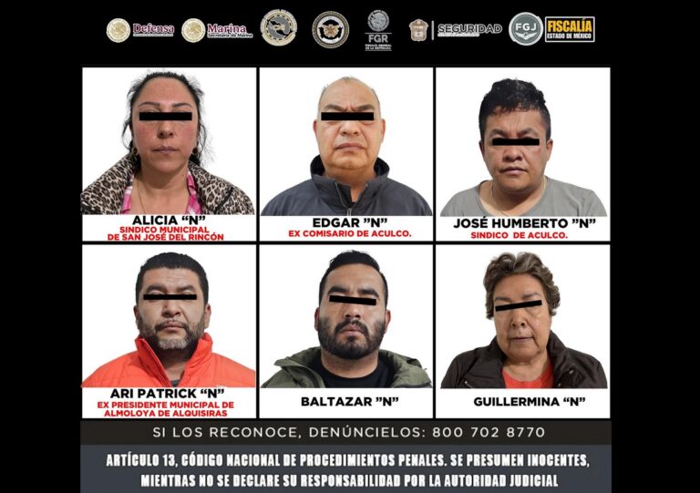 Detienen a síndica de San José del Rincón, Edomex, como parte del Operativo Enjambre