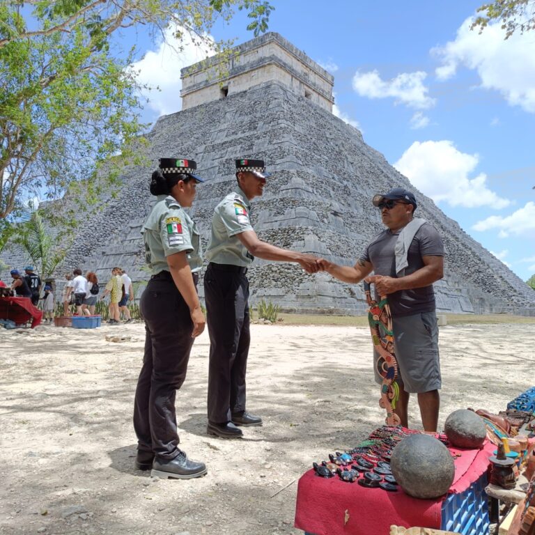 GN refuerza seguridad en Chichén Itzá