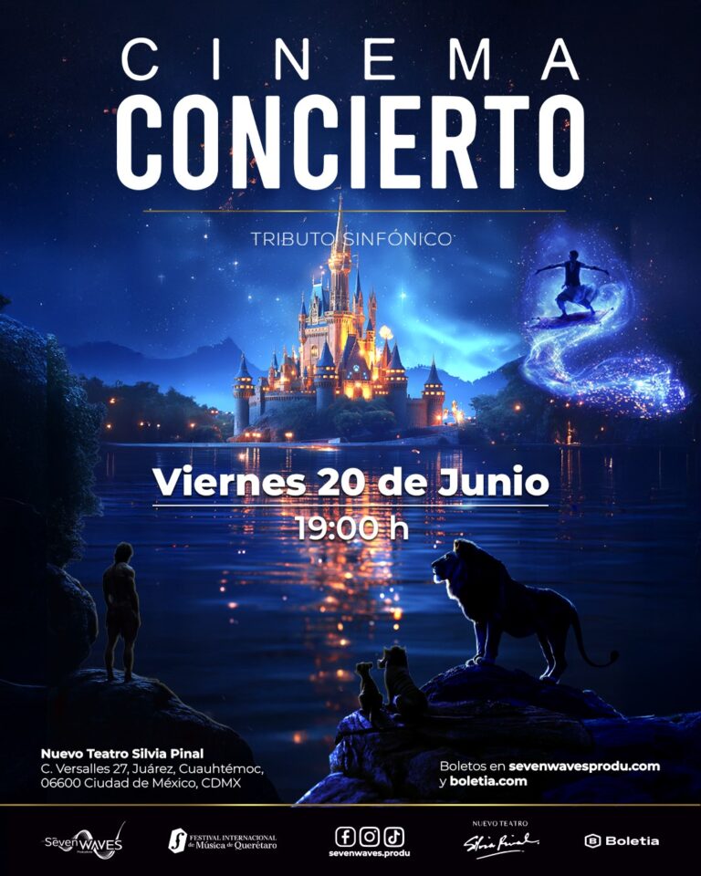 Cinema concierto, te llevará a un viaje por los grandes temas del cine infantil con orquesta, big band y solistas