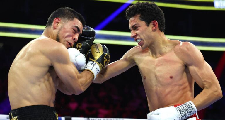 El Divino Espinoza ganó por nocaut y retiene título de la OMB FOTO: CORTESÍA TOP RANK