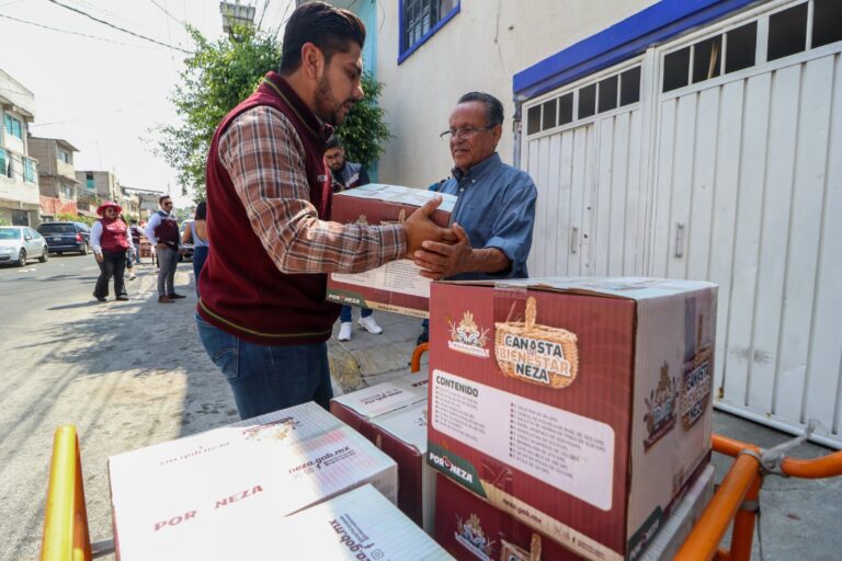 Inicio en Nezahualcóyotl la entrega de las Canastas del Bienestar