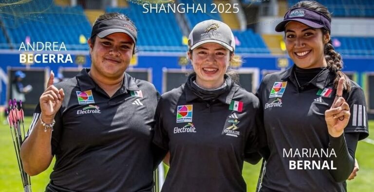 Tiro con Arco Femenil Medalla de Oro FOTO: CORTESÍA WORLD ARCHERY MÉXICO