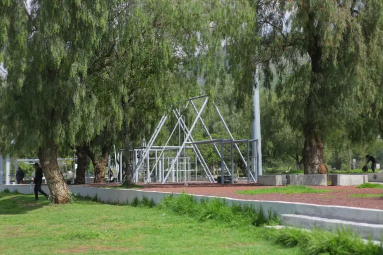 Se impulsan mejoras en el Parque Bicentenario en Ecatepec
