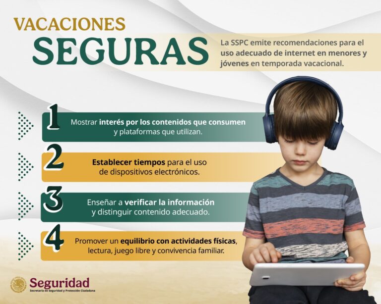 SSPC da recomendaciones para reducir riesgos de ciberseguridad en menores
