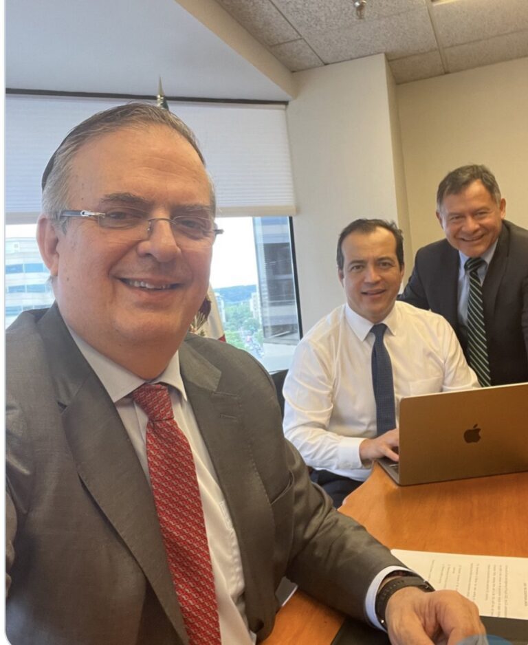 El secretario de Economía Marcelo Ebrard se reúne con autoridades de comercio de EE.UU.