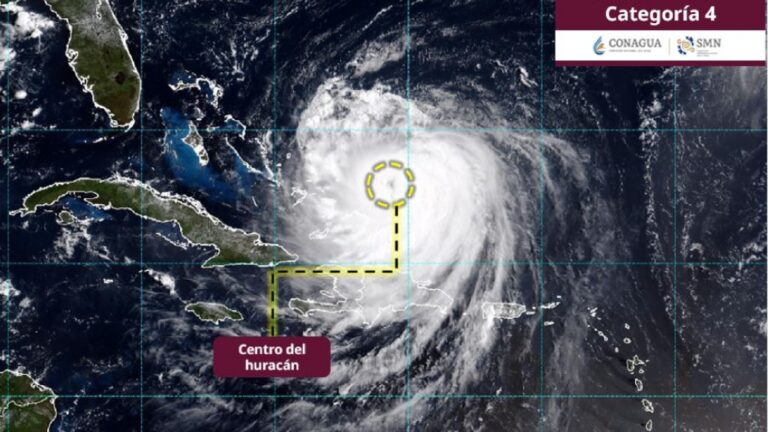 Huracán “Erin” se mantiene en categoría 4, pero lejos de México
