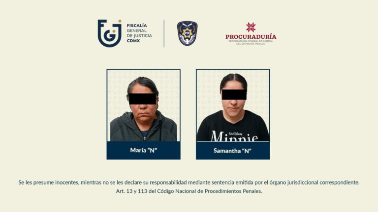 Detienen a la viuda e hija de “El Ojos” exlíder del Cártel de Tlahuac