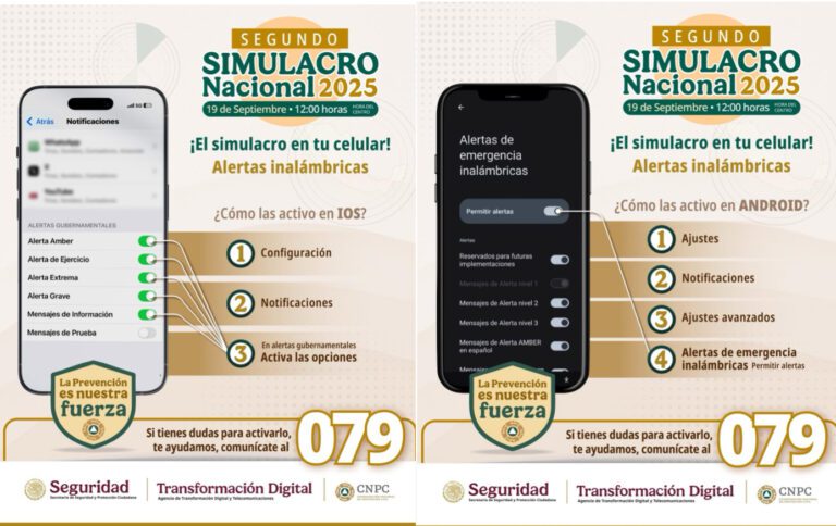 Aquí unos consejos para que llegue el mensaje de sismo a tu celular