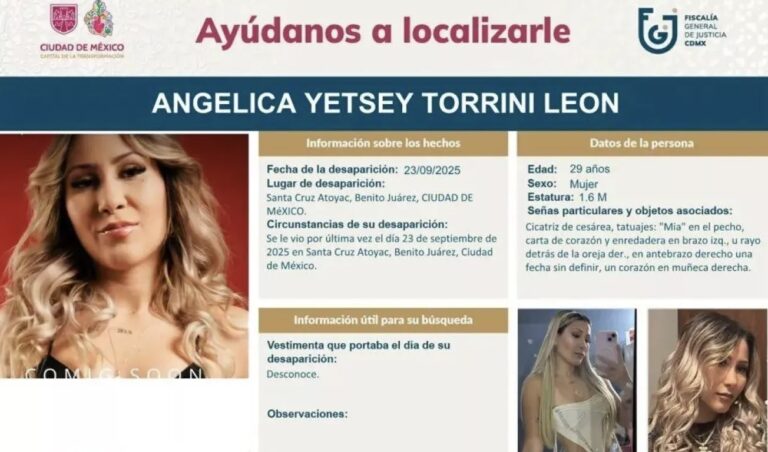 Angie Miller no estaba desparecida, andaba detenida, pero ya fue liberada