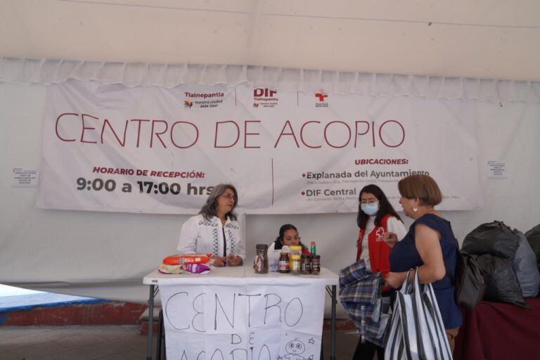 Instalan en Tlalnepantla Centros de Acopio para apoyar a los damnificados de Veracruz