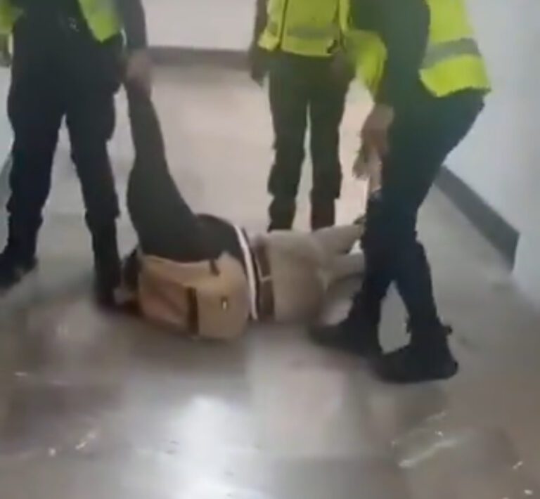 Usuario Metro golpeado