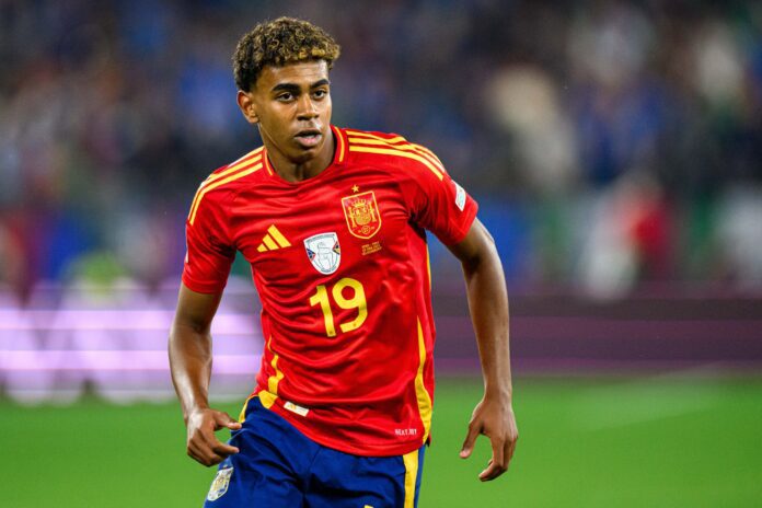 The football match of EURO 2024 Spain vs. Italy at Veltins Arena