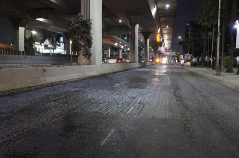 Cerrarán carriles laterales de Periférico Norte por rehabilitación