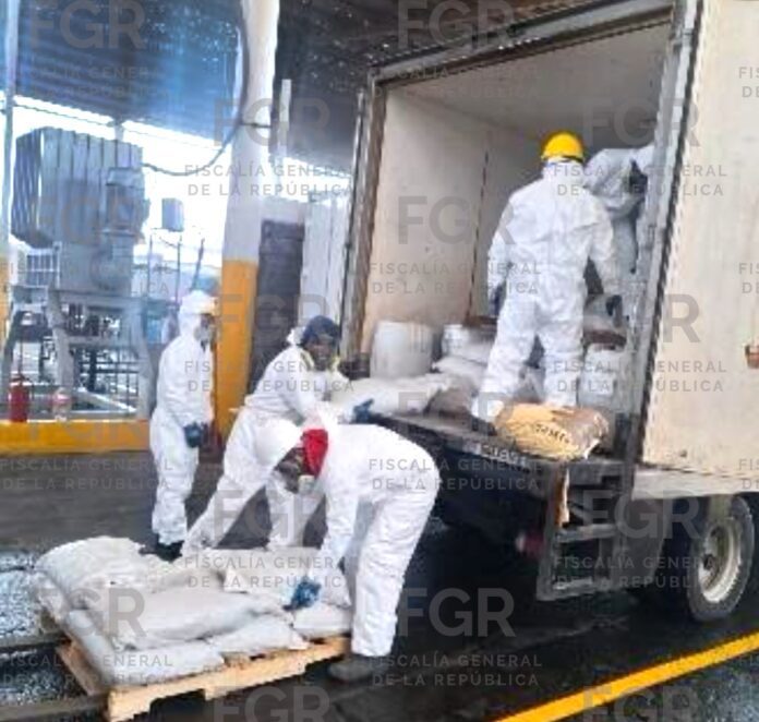 La FGR incinera más de tres toneladas de precursores químicos