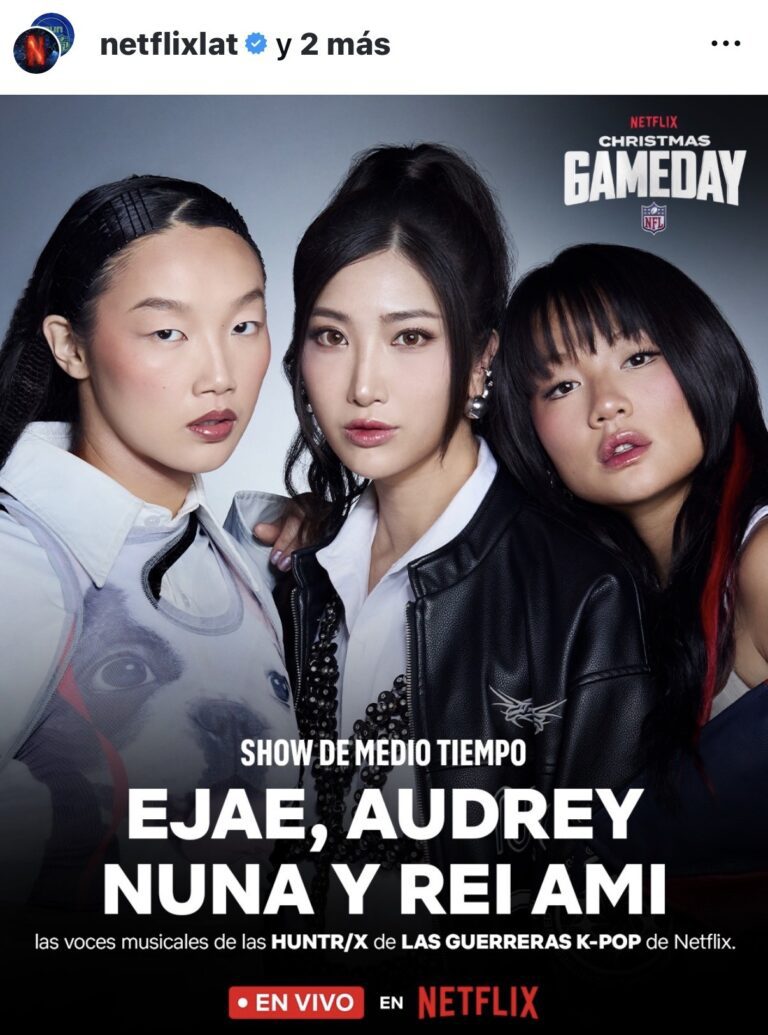 “Las Guerreras K-Pop” se unen a la fiesta navideña de la NFL