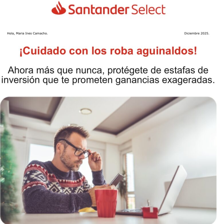 Santander pide cuidar el aguinaldo de los roba aguinaldos