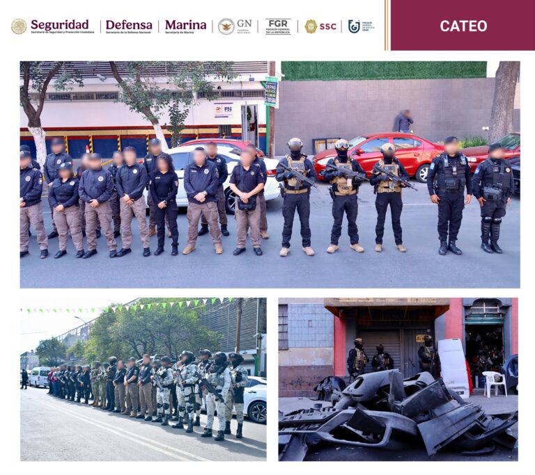 FGJCDMX y SSC aseguran más de mil 800 toneladas de autopartes